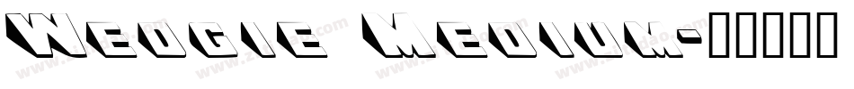 Wedgie Medium字体转换